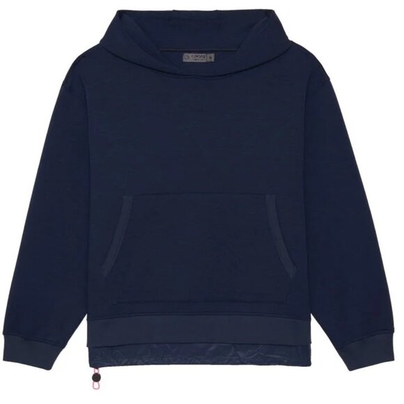 NWT G/FORE Double Knit Spacer Jersey Hoodie Twilight Navy Blue Size XL